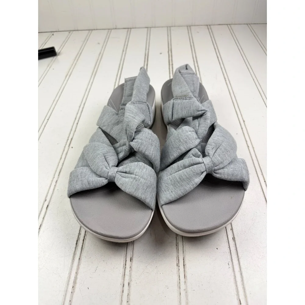 Clarks Cloudsteppers Arla Meg Gray Slingback Sandals Women's Size 7 $86
